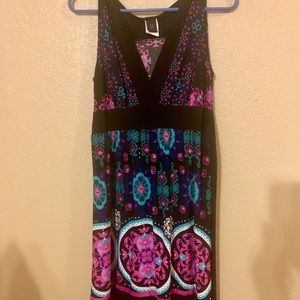 Sleeveless dress multicolor